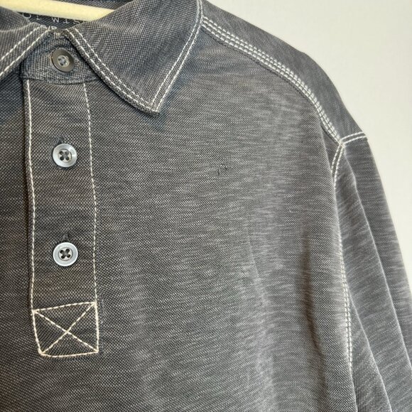 Age Of Wisdom Men’s Polo Shirt Small Collared Grey Gray Short Sleeve Modal - Picture 5 of 6